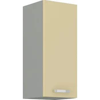 Kuchyňská skříňka Nábytek PEGAS s.r.o. Kuchyňská horní skříňka KARPO 30 G 72 1F, krémový lesk/šedá