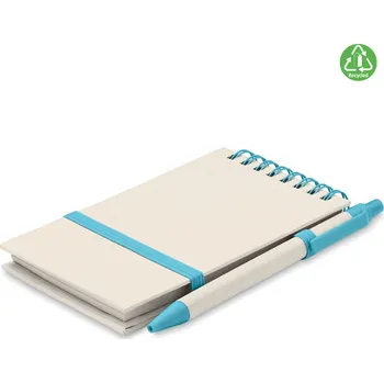 Zápisník Sada zápisníku A6 a propisky Mito set, tyrkysová