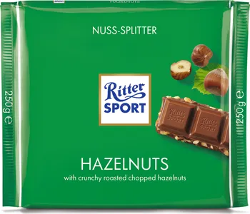 Čokoláda Ritter Sport Mléčná čokoláda s lískovými oříšky 250 g