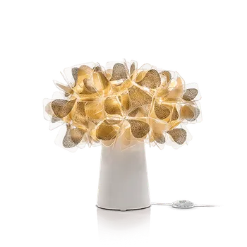 Lampička Slamp Stolní lampa CLIZIA - MAMA NON MAMA Barva: Zlatá, Barva podstavce: bílá