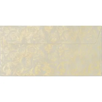 Obálka Dopisní obálka DL s motivem zlatých růží v barvě ivory 120g/m2