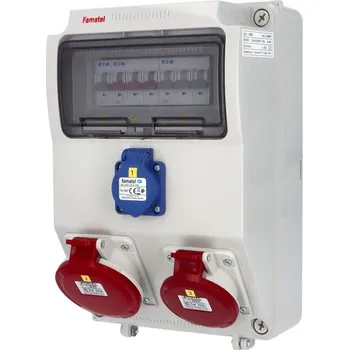 modulární přístroj a rozvaděč v1004 - ZSF10101000.0 /3958 Zásuvková skříň IP44 jištěná bez chrániče