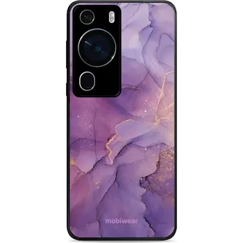 Pouzdro na mobilní telefon Lesklý kryt Mobiwear Glossy - Huawei P60 Pro - G050G - Fialový mramor (Prémiové lesklé pouzdro, obal, kryt Mobiwear Glossy na mobil Huawei P60 Pro - G050G - Fialový mramor, materiál Plast + TPU silikon - krytí po všech stranách, neošoupatelný potisk, tenk