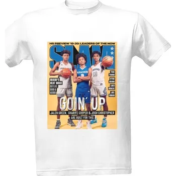 Pánská móda Tričko s potiskem BASKETBALOVÝ NBA POTISK SLAM JALEN GREEN, SHARIFE COOPER, JG pánské
