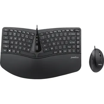 Perixx PERIDUO 406 Combo US drátová klávesnice a vertikální myš