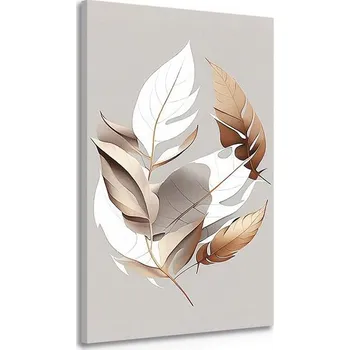 Obraz Dovido Obraz měděné listy s nádechem minimalismu
