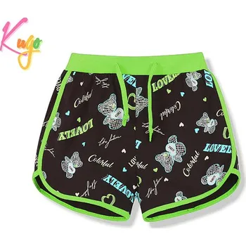 Dívčí kraťasy DÍVČÍ ŠORTKY černé Kugo FS6723 (Dívčí letní šortky Kugo)