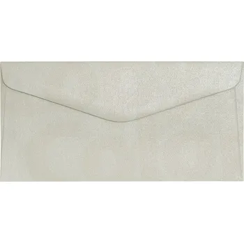 Obálka Dopisní obálka DL, světle stříbrný metalický povrch 150g/m2