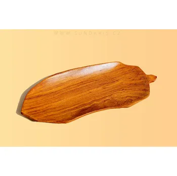 Talíř Africký Vyřezávaný Talíř Teak List 40 cm