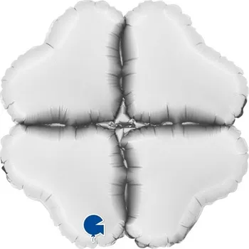 Balónek Grabo Balónková základna mini srdce saténová bílá 30 cm