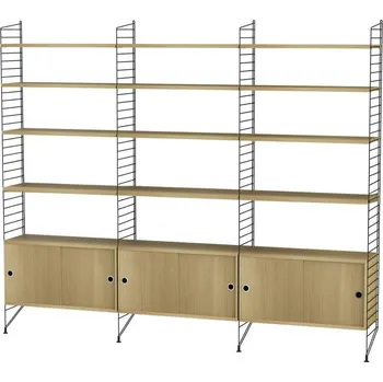 police String Policová sestava String Living Room S, oak/black