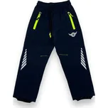 Sezon Chlapecké modré softshellové kalhoty s gumou v pase a manžetami Barva: Modrá, Velikost: 116