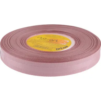 Stuha Stuha dekorativní 12mm/22,5m ryps+satén.proužek, starorůžová