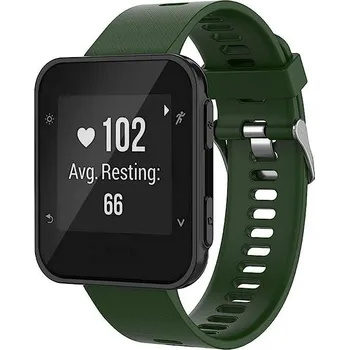 Příslušenství k chytrým hodinkám eses Silikonový řemínek pro Garmin Forerunner 30 a 35 - Tmavě zelený