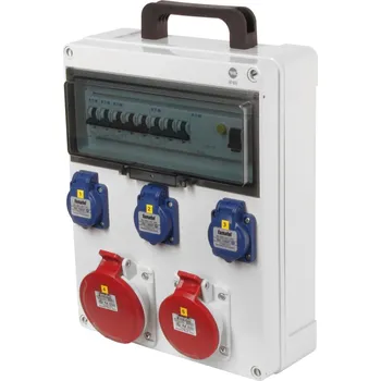 modulární přístroj a rozvaděč fb32505-6kA - ZSF30101000.1 /5813 Zásuvková skříň IP44 jištěná s chráničem 40/4/003, přenosná