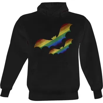 Pánská mikina Pánská mikina s kapucí s potiskem Pánská mikina černá LGBTQ+ pánské