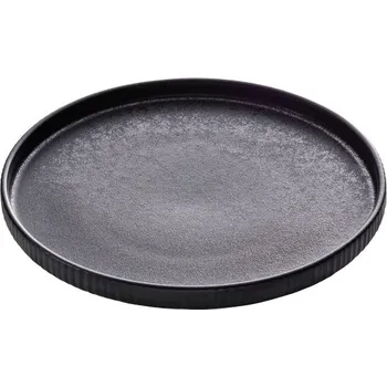 Talíř Playground Playground NARA talíř mělký 27cm s reliéfem, černý
