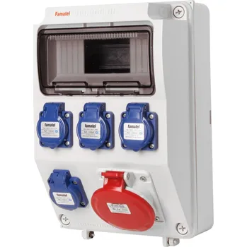 Rozvaděč v572 - ZSF40001000.V /3958 Zásuvková skříň IP44 pouze vydrátovaná