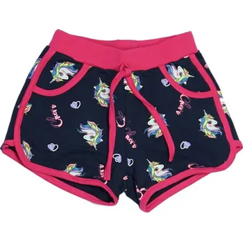 Dívčí kraťasy DÍVČÍ ŠORTKY tm.modré Kugo HS0677