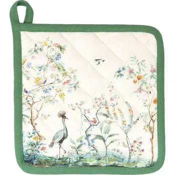 Chňapka Clayre & Eef, Holandsko Clayre & Eef - Podložka pod hrnec nebo chňapka BIRDS IN PARADISE - 20*20 cm