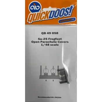 Plastikový model Quickboost 1/48 Su-25 Frogfoot open parachute covers (ZVE)