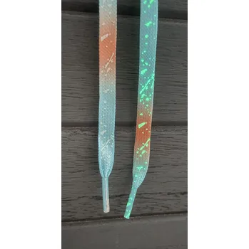 Tkaničky do bot Stylové reflexní tkaničky do bot – modrá ombré barva (Zářivý styl a bezpečí na každém kroku – ideální pro denní i noční nošení)