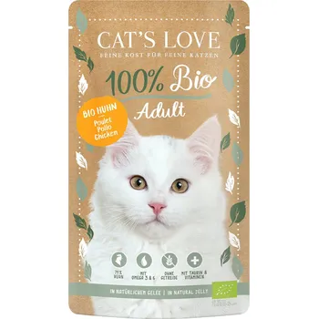 Krmivo pro kočku Cat's Love ADULT BIO kuře 6× 100 g