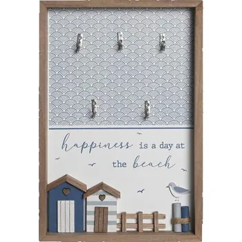 Věšák Věšák na klíče "DOMEČKY MOŘE" 20x30x3cm