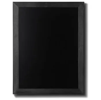 Dřevěná tabule Velikost / formát: 500 x 600 mm, Barva rámu: Černá CHBBL50x60