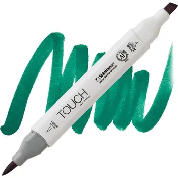 Lihová fixa TOUCH oboustranná Brush & Chisel, BG53 Turquoise green