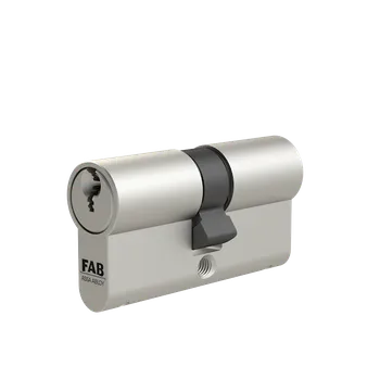 Vložka do dveří FAB ASSA ABLOY Oboustranná cylindrická vložka FAB3*** - matný nikl, prostupová spojka Rozměr A/B: 30+35