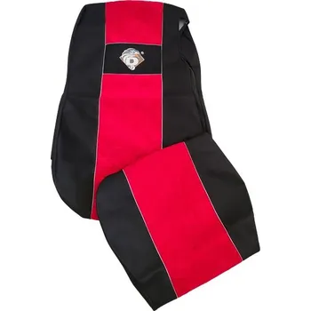 Potah sedadla Autopotahy textilní pro DAF XG od 2022, černo-červená barva (č. 157)