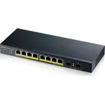 Zyxel GS1900-10HP v2 10-port Desktop Gigabit Web Smart switch: 8x Gigabit metal + 2x SFP, IPv6, 802.3az (Green), PoE
