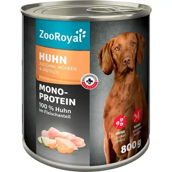 Krmivo pro psa ZooRoyal monoprotein kuřecí maso 6 × 800 g