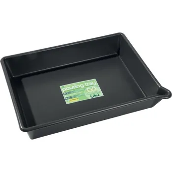 Květináč Garland podmiska Pouring Tray s výlevkou 53x40x9,5cm Barva: Černá