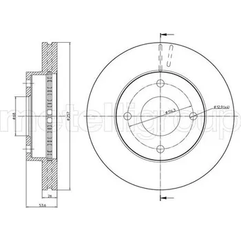 Brzdový kotouč Brzdový kotouč METELLI 23-1303
