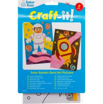 omalovánky Obrázky vesmír - pískování (8ks) AX178