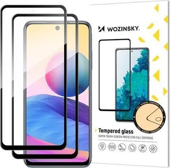 Wozinsky Tempered Glass Full Glue ochranné sklo 2 ks pro Xiaomi Redmi Note 10 5G/Poco M3 Pro černé