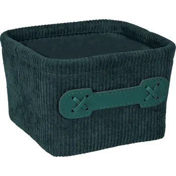 Úložný box Úložný košík do koupelny ANELA, 14 x 14 cm, zelený, WENKO