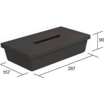 Box na kapesníky GOLLINUCCI Box na papírové kapesníky antracit