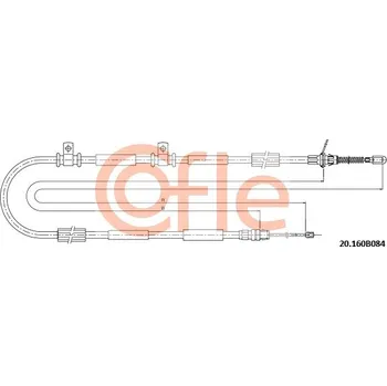 Auto-moto Tažné lanko, parkovací brzda COFLE 20.160B084