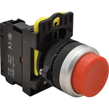 tlačítko Tracon NYG3-HR Vystouplé tlačítko, červené 1×NC, 5A/230V AC-15, IP65 (Tracon NYG3-HR)