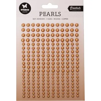 Samolepicí perličky Studio Light (240 ks) – měděné