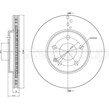 Brzdový kotouč Brzdový kotouč METELLI 23-0832C