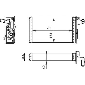 Výměník tepla, vnitřní vytápění MAHLE AH 141 000S