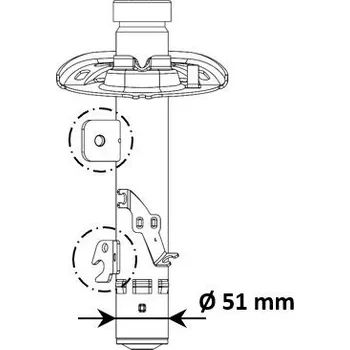 Tlumič pérování KYB 3338056