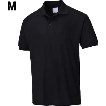Pánské tričko G.Gastro Men's Workwear Polo Shirt – Black - Short Sleeve - Size M - 65% Polyester / 35% Cotton