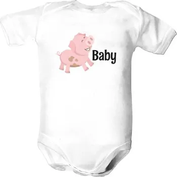 Kojenecký body Dětské body s potiskem rodinné trička prasátko3 dětské