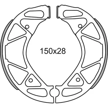 Brzdová čelist Brzdové čelisti FERODO 225129258
