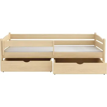 Postel Nabytek-dreveny.cz WOOD 10 postel 80x200 cm s úložným prostorem borovice masiv Barva postele: Olše